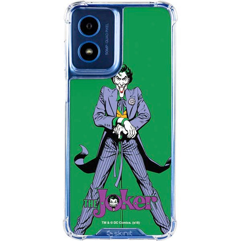 DC Comics The Joker Classic Art Pose Moto G 5G (2024) Clear Case