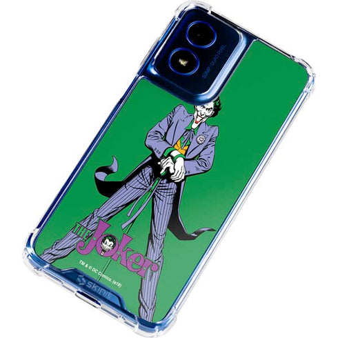 DC Comics The Joker Classic Art Pose Moto G Play 4G (2024) Clear Case