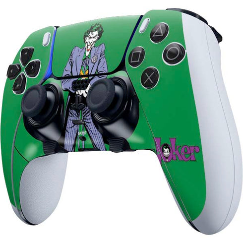DC Comics The Joker Classic Art Pose PS5 DualSense Edge Pro Controller Skin