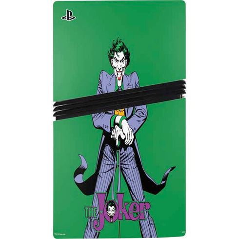 DC Comics The Joker Classic Art Pose PS5 Pro Console Skin