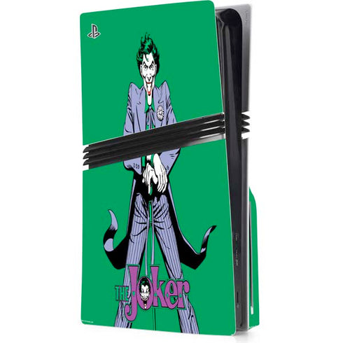 DC Comics The Joker Classic Art Pose PS5 Pro Disk Console Skin