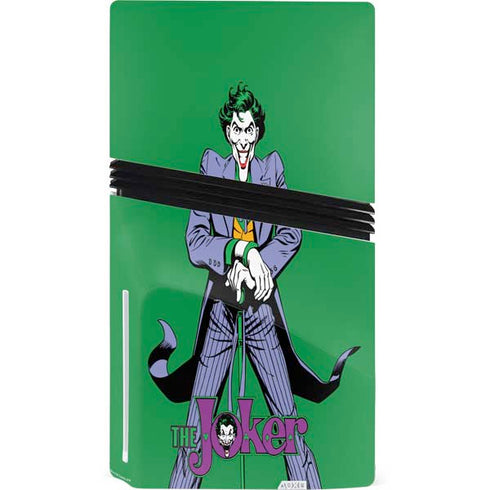 DC Comics The Joker Classic Art Pose PS5 Pro Disk Console Skin