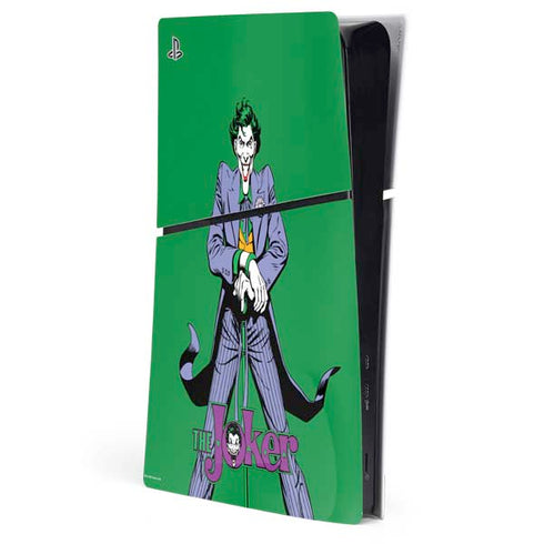 DC Comics The Joker Classic Art Pose PS5 Slim Digital Edition Console Skin