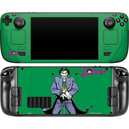 DC Comics The Joker Classic Art Pose Steam Deck Handheld Gaming Computer OLED Skin