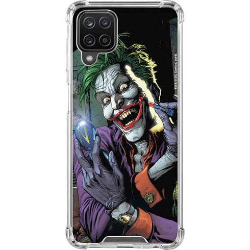 DC Comics The Joker Put on a Smile Galaxy A12 Clear Case
