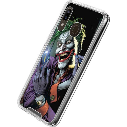 DC Comics The Joker Put on a Smile Galaxy A30 Clear Case