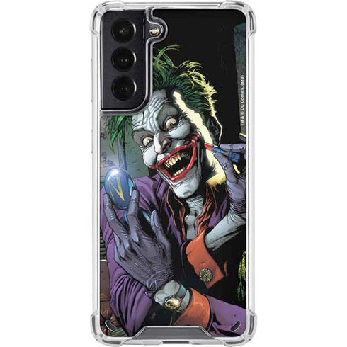 DC Comics The Joker Put on a Smile Galaxy S21 5G Clear Case