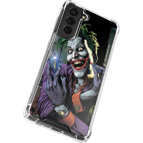DC Comics The Joker Put on a Smile Galaxy S21 FE Clear Case