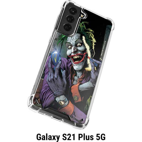 DC Comics The Joker Put on a Smile Galaxy S21 Plus 5G Clear Case
