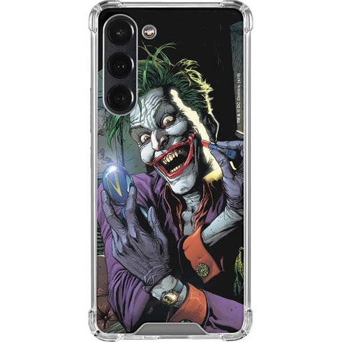 DC Comics The Joker Put on a Smile Galaxy S23 Plus Clear Case