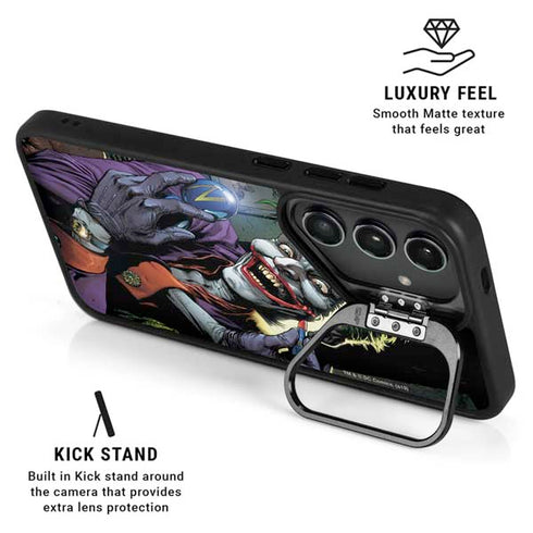 DC Comics The Joker Put on a Smile Galaxy S25 Plus Kickstand Case