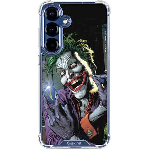 DC Comics The Joker Put on a Smile Galaxy S25 Clear Case