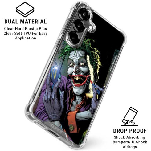 DC Comics The Joker Put on a Smile Galaxy S26 Clear Case
