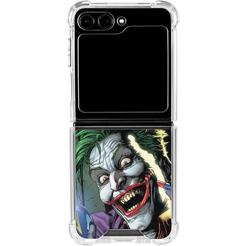 DC Comics The Joker Put on a Smile Galaxy Z Flip5 5G Clear Case