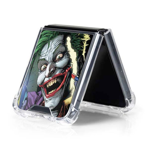 DC Comics The Joker Put on a Smile Galaxy Z Flip5 5G Clear Case
