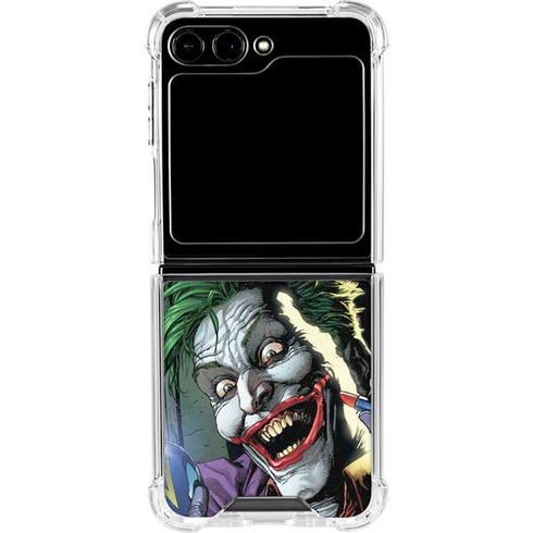 DC Comics The Joker Put on a Smile Galaxy Z Flip6 Clear Case