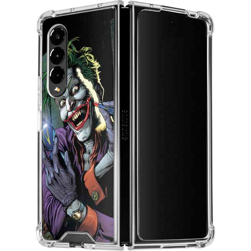 DC Comics The Joker Put on a Smile Galaxy Z Fold4 5G Clear Case