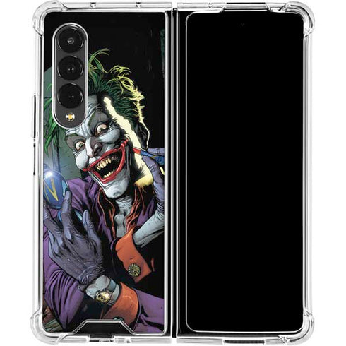 DC Comics The Joker Put on a Smile Galaxy Z Fold4 5G Clear Case