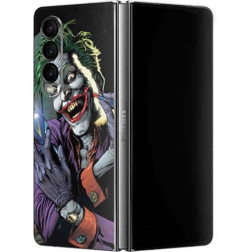 DC Comics The Joker Put on a Smile Galaxy Z Fold4 5G Skin