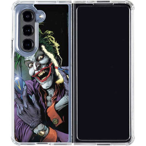 DC Comics The Joker Put on a Smile Galaxy Z Fold5 5G Clear Case