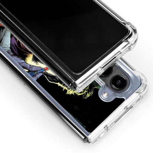 DC Comics The Joker Put on a Smile Galaxy Z Fold5 5G Clear Case