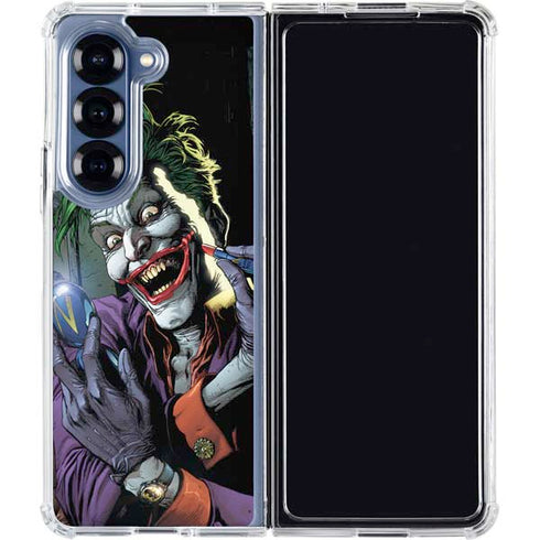 DC Comics The Joker Put on a Smile Galaxy Z Fold6 Clear Case