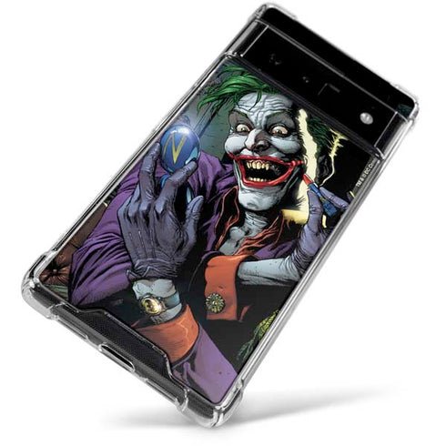 DC Comics The Joker Put on a Smile Google Pixel 6 Clear Case