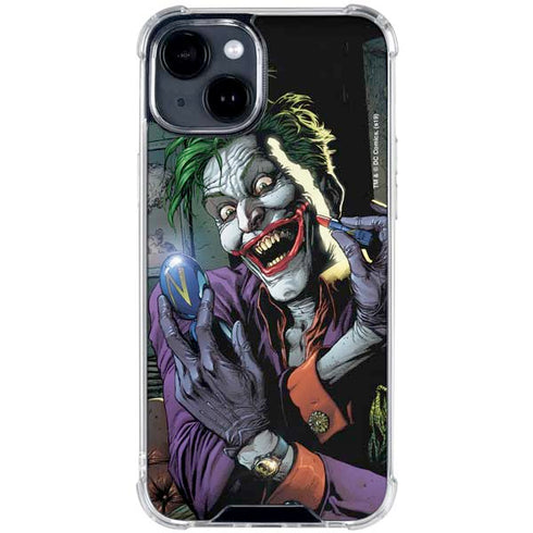 DC Comics The Joker Put on a Smile iPhone 14 Plus Clear Case