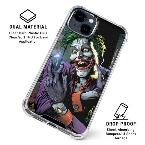 DC Comics The Joker Put on a Smile iPhone 14 Plus Clear Case