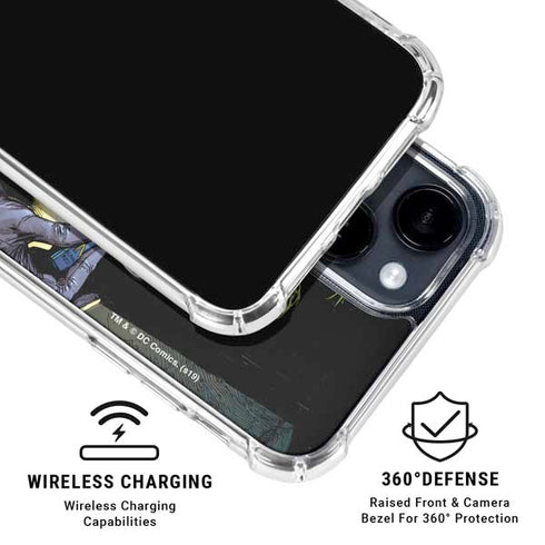 DC Comics The Joker Put on a Smile iPhone 14 Plus Clear Case