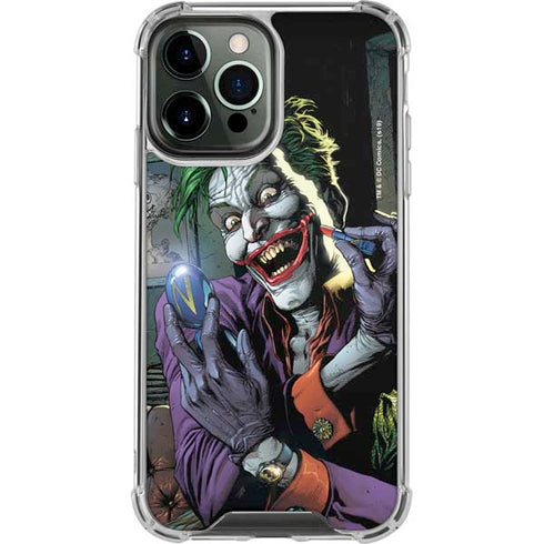 DC Comics The Joker Put on a Smile iPhone 14 Pro Max Clear Case
