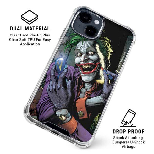 DC Comics The Joker Put on a Smile iPhone 15 Clear Case