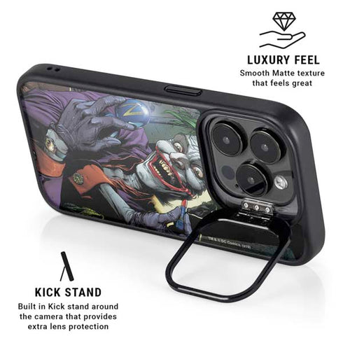 DC Comics The Joker Put on a Smile iPhone 15 Pro Kickstand Case