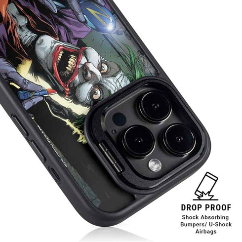 DC Comics The Joker Put on a Smile iPhone 15 Pro Kickstand Case