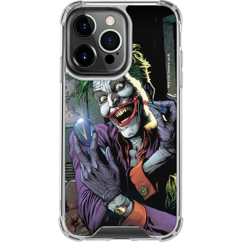 DC Comics The Joker Put on a Smile iPhone 15 Pro Max Clear Case