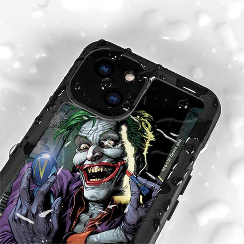 DC Comics The Joker Put on a Smile iPhone 15 Waterproof Case
