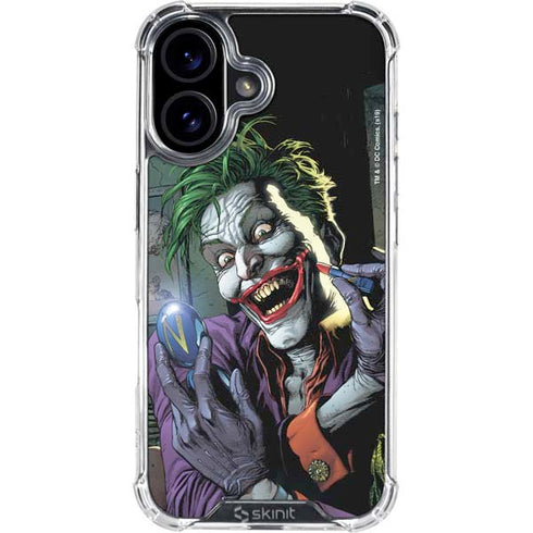 DC Comics The Joker Put on a Smile iPhone 16 Clear Case