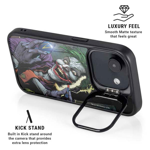 DC Comics The Joker Put on a Smile iPhone 16e Kickstand Case