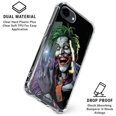 DC Comics The Joker Put on a Smile iPhone 16e Clear Case