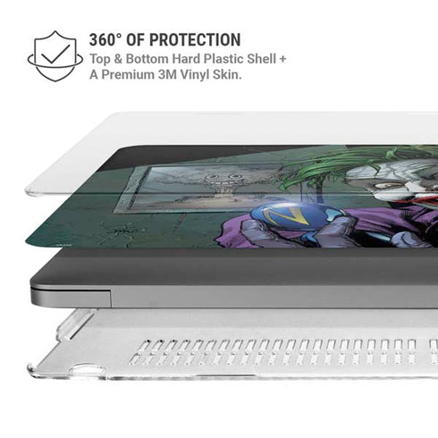 DC Comics The Joker Put on a Smile MacBook Pro 16in (2021-25) Case plus Skin