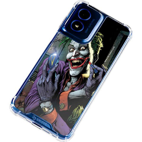 DC Comics The Joker Put on a Smile Moto G Play 4G (2024) Clear Case