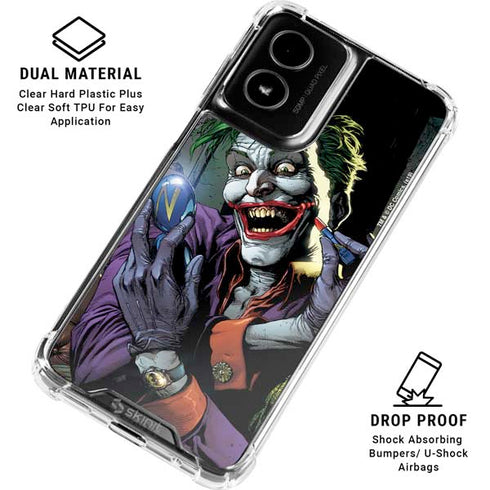 DC Comics The Joker Put on a Smile Moto G Power 5G (2024) Clear Case