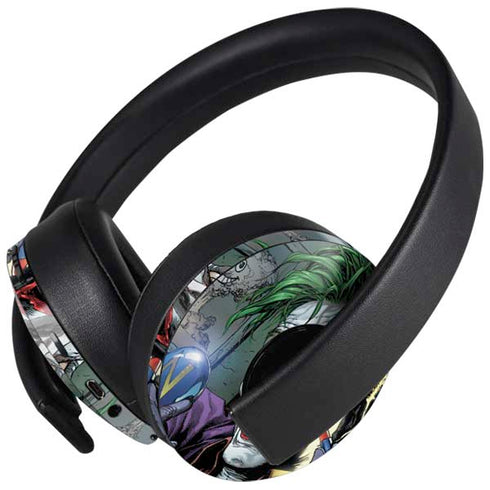 DC Comics The Joker Put on a Smile PlayStation 4 Gold Wireless Headset Skin