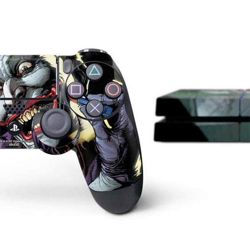 DC Comics The Joker Put on a Smile PS4 Console and Controller Bundle Skin