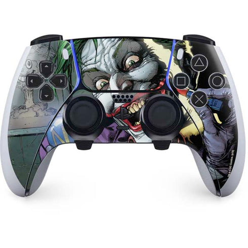 DC Comics The Joker Put on a Smile PS5 DualSense Edge Pro Controller Skin