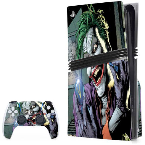 DC Comics The Joker Put on a Smile PS5 Pro Disk Bundle Skin