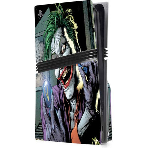 DC Comics The Joker Put on a Smile PS5 Pro Disk Console Skin