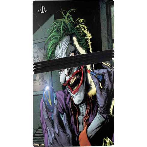 DC Comics The Joker Put on a Smile PS5 Pro Disk Console Skin