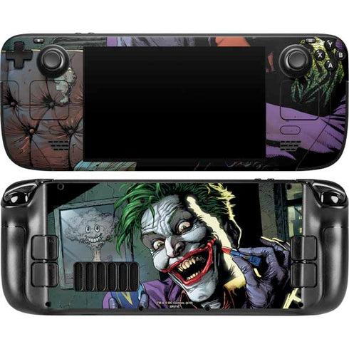 DC Comics The Joker Put on a Smile Steam Deck Handheld Gaming Computer OLED Skin