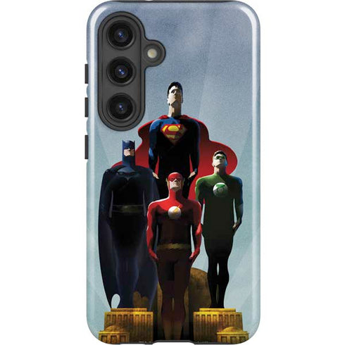 Justice League Standing Pose Team Galaxy S25 Impact Case